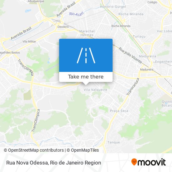 Mapa Rua Nova Odessa