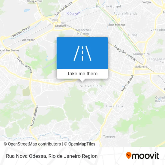 Rua Nova Odessa map