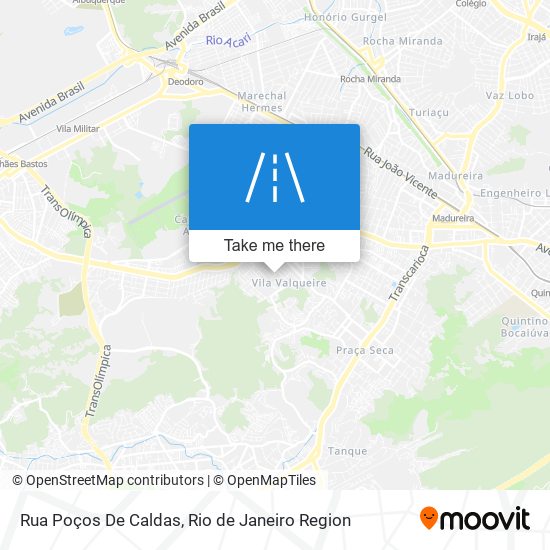 Mapa Rua Poços De Caldas