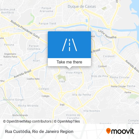 Rua Custódia map