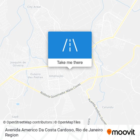 Mapa Avenida Americo Da Costa Cardoso
