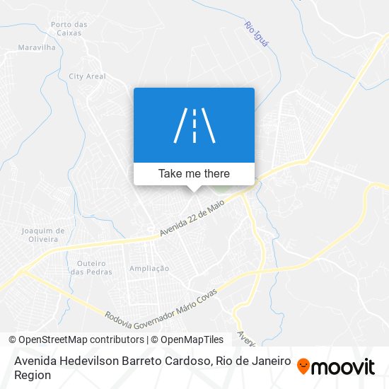 Mapa Avenida Hedevilson Barreto Cardoso