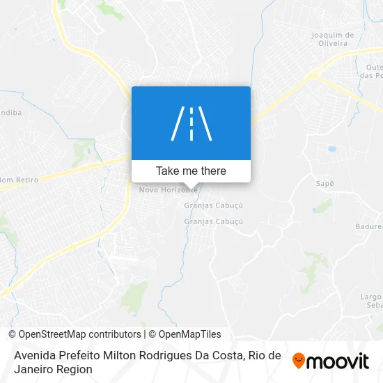 Avenida Prefeito Milton Rodrigues Da Costa map