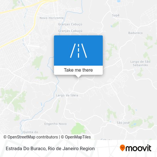 Estrada Do Buraco map