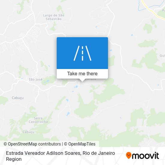 Estrada Vereador Adilson Soares map
