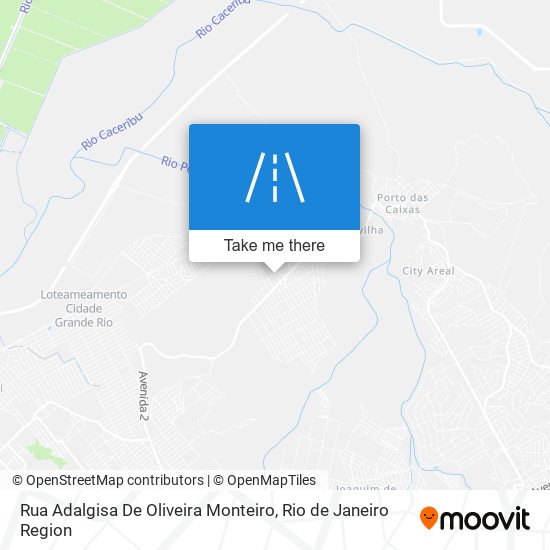 Rua Adalgisa De Oliveira Monteiro map