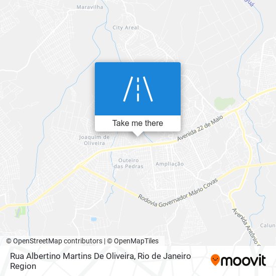 Mapa Rua Albertino Martins De Oliveira