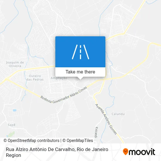 Rua Alziro Antônio De Carvalho map