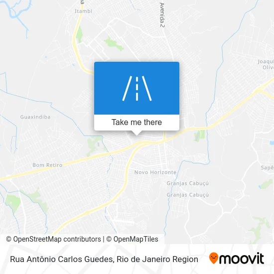 Rua Antônio Carlos Guedes map