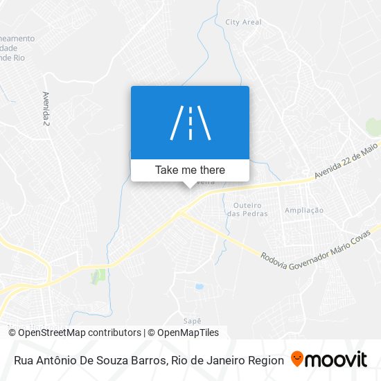 Mapa Rua Antônio De Souza Barros