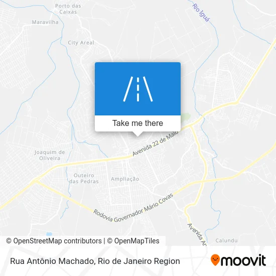 Rua Antônio Machado map