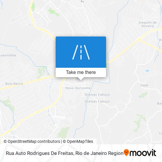 Mapa Rua Auto Rodrigues De Freitas