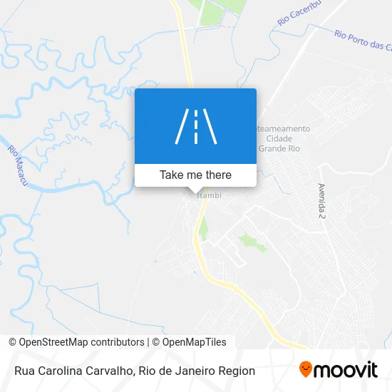 Rua Carolina Carvalho map