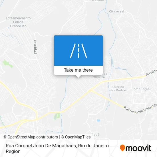 Rua Coronel João De Magalhaes map