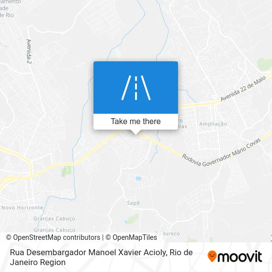 Rua Desembargador Manoel Xavier Acioly map