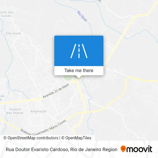 Rua Doutor Evaristo Cardoso map