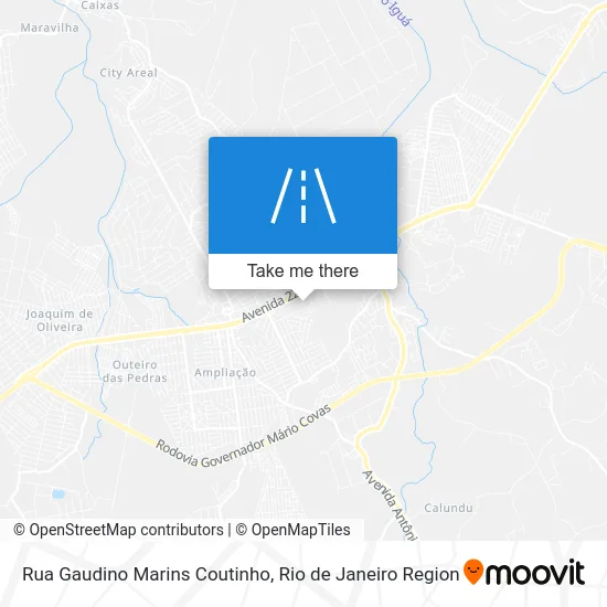 Rua Gaudino Marins Coutinho map