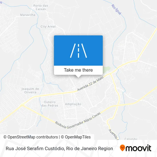 Rua José Serafim Custódio map