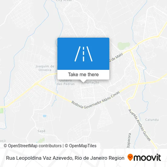 Rua Leopoldina Vaz Azevedo map
