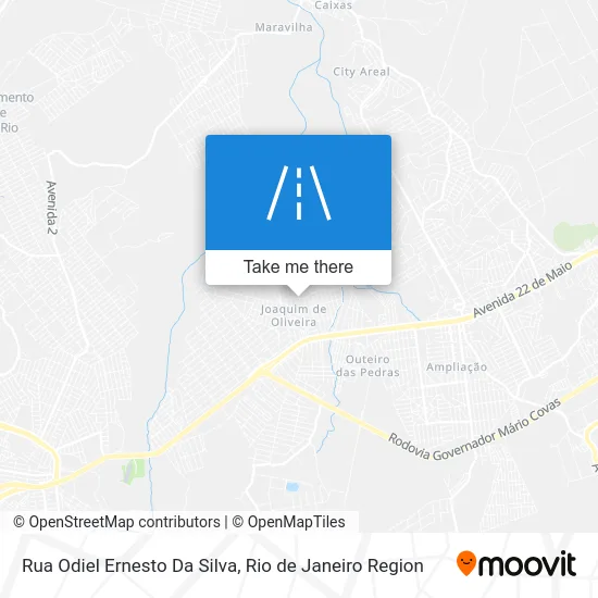 Rua Odiel Ernesto Da Silva map