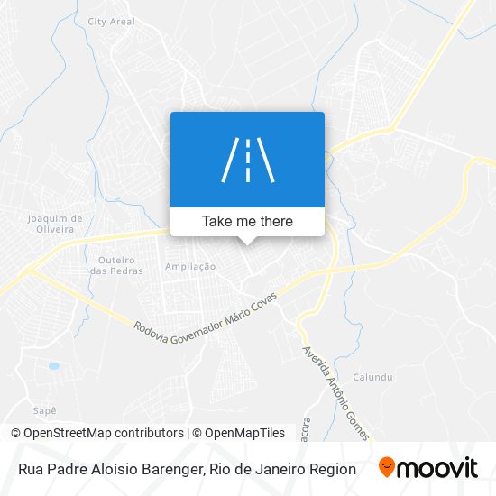 Mapa Rua Padre Aloísio Barenger