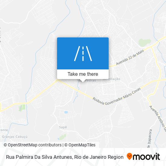 Mapa Rua Palmira Da Silva Antunes