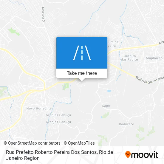 Rua Prefeito Roberto Pereira Dos Santos map