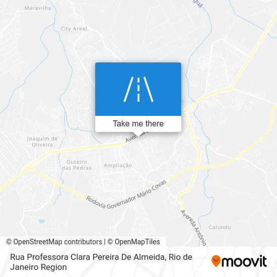 Rua Professora Clara Pereira De Almeida map