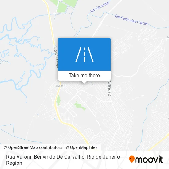 Rua Varonil Benvindo De Carvalho map
