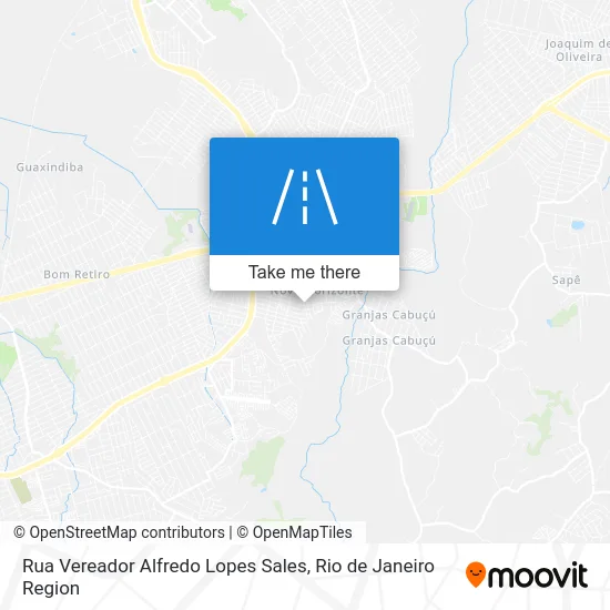 Rua Vereador Alfredo Lopes Sales map