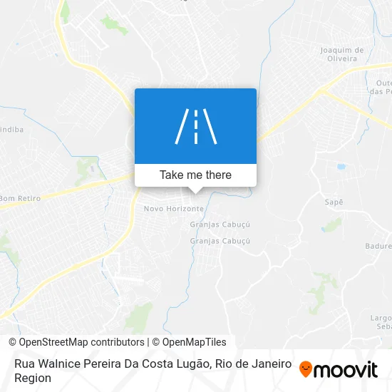 Rua Walnice Pereira Da Costa Lugão map