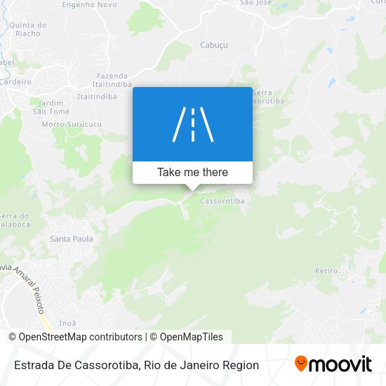 Estrada De Cassorotiba map