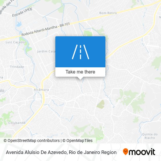 Mapa Avenida Aluísio De Azevedo
