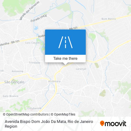Mapa Avenida Bispo Dom João Da Mata
