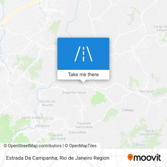 Estrada Da Campanha map