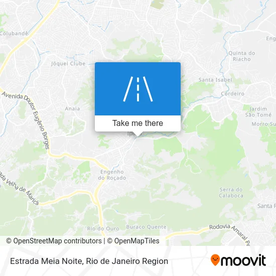 Estrada Meia Noite map