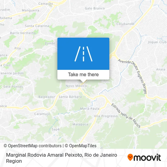 Marginal Rodovia Amaral Peixoto map
