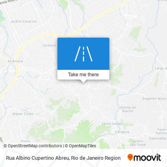 Mapa Rua Albino Cupertino Abreu