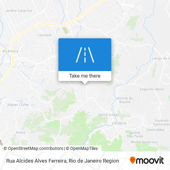 Mapa Rua Alcides Alves Ferreira