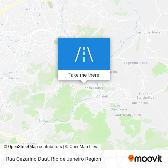 Rua Cezarino Daut map