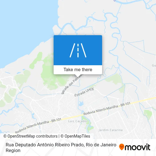 Rua Deputado Antônio Ribeiro Prado map