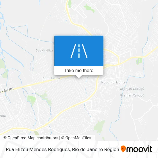 Rua Elizeu Mendes Rodrigues map