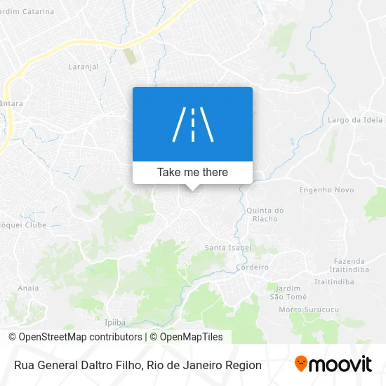 Rua General Daltro Filho map