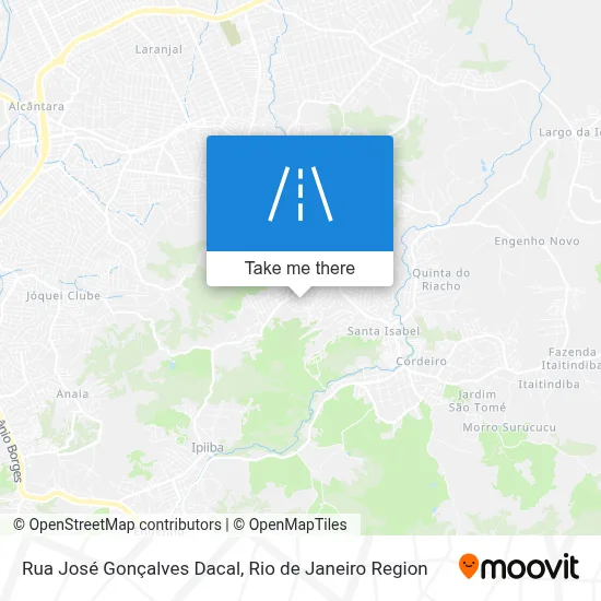 Rua José Gonçalves Dacal map