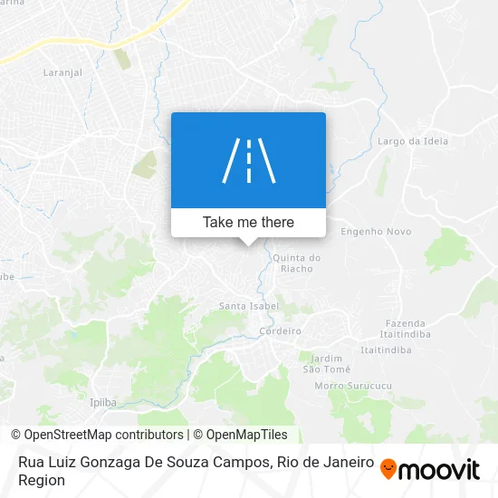 Rua Luiz Gonzaga De Souza Campos map