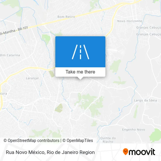 Rua Novo México map