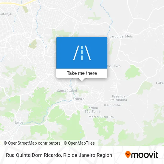 Rua Quinta Dom Ricardo map