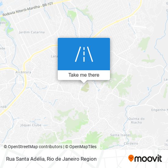 Rua Santa Adélia map