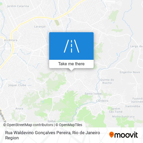 Rua Waldevino Gonçalves Pereira map