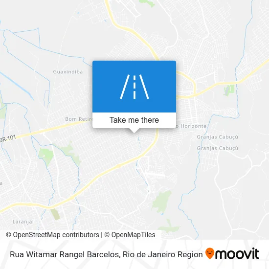 Rua Witamar Rangel Barcelos map